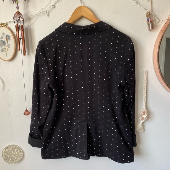 Stunning black & silver studded blazer! - Picture 4 of 7